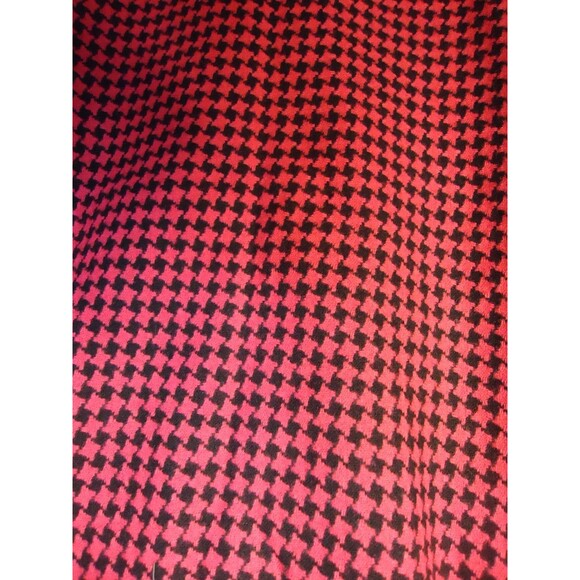 Pendleton Pink Houndstooth Virgin Wool Pencil Skirt USA MADE Women's 16 Vintage - Picture 3 of 7